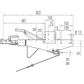 Přívěs Nájezdová brzda AL-KO 161S VKT 950-1600 kg