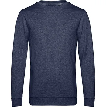 Pánská mikina B&amp;C Unisex mikina WU01W Heather Navy 3XL
