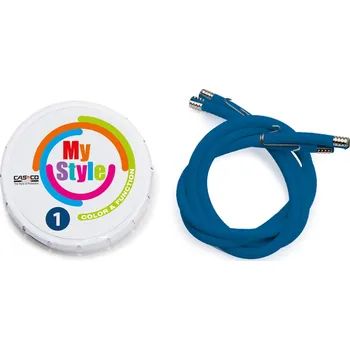 Jezdecká přilba CASCO Proužky MyStyle na helmy CASCO, 2 ks, blue S-L