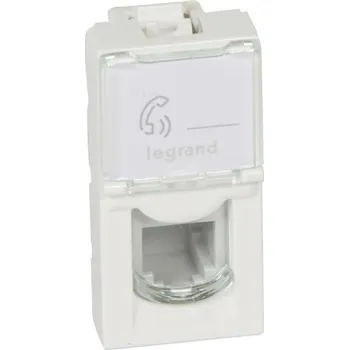 vypínač Legrand Mosaic zásuvka RJ11 bílá 78730