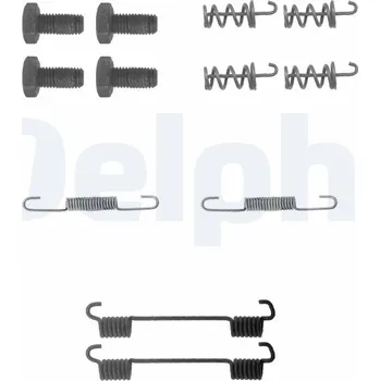 Brzdová čelist Sada příslušenství, parkovací brzdové čelisti DELPHI LY1104