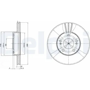 Brzdový kotouč Brzdový kotouč DELPHI BG2682
