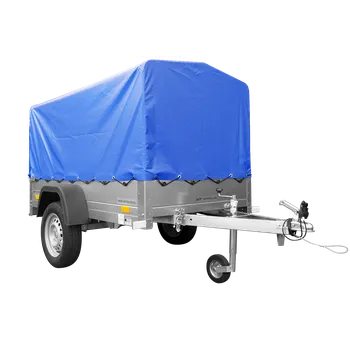 UNITRAILER Garden Trailer 201 KIPP Přívěs s rámem H-800 a modrou plachtou