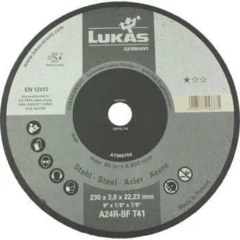Řezný kotouč Kotouč řezný, 230 x 3,0mm, A24R-BF, LUKAS