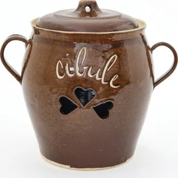 Hrnec hrnec na cibuli 6L - kameninový cibulák (ruční výroba)