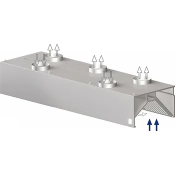 Digestoř Indukční digestoř nástěnná – skříňová 2100x1000x450 mm | STALGAST, 9821210210