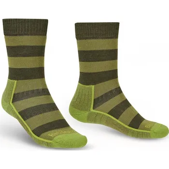 Pánské termo ponožky Pánské ponožky Bridgedale Hike Lightweight Merino Performance Boot green/dark green - XL (12+) / EU 48+ / 29+ cm