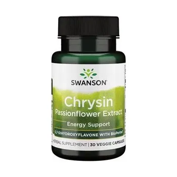 Swanson Chrysin Passionflower Extract Doplněk stravy s chrysinem 30 ks, vegetariánská kapsle, 500 mg