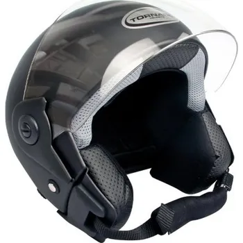 Helma na motorku Helma TS černá M, Tornado