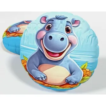 Dekorativní polštářek Hrošík kulatý polštářek - 30 cm