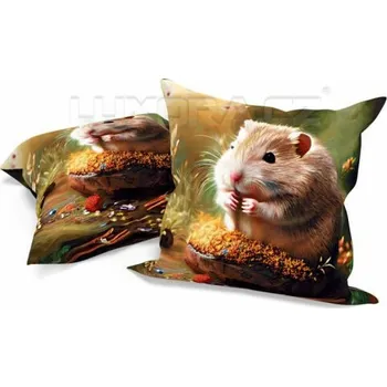 Dekorativní polštářek Povlak Křeček - 40 x 40 cm