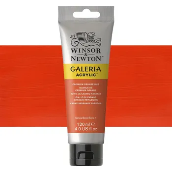 Vodová barva Akrylová barva Winsor & Newton 120ml - Cadmium Orange Hue