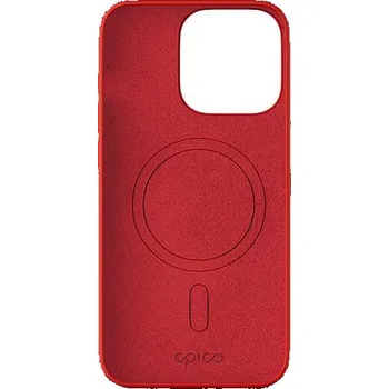 Pouzdro na mobilní telefon Epico Mag+ Silicone Case for iPhone 15 Pro - MagSafe compatible - tmavě červená