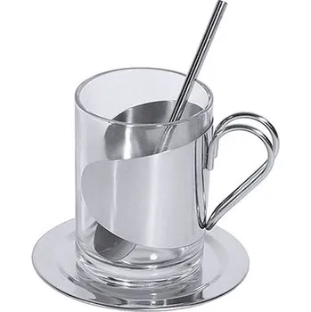 Sklenice Sklenice s podšálkem na čaj 0,15 l | CONTACTO, 569/150