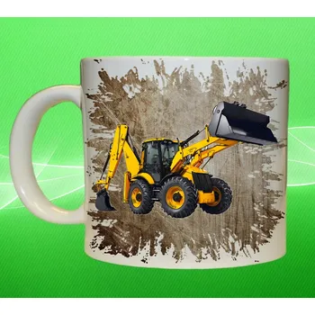 hrnek s bagrem JCB 4CX III 75ml