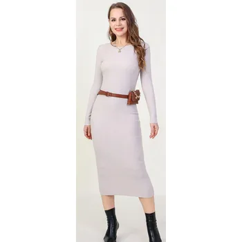 Dámské šaty Úpletové šaty C110B Itálie barva: černá, velikost: L/XL