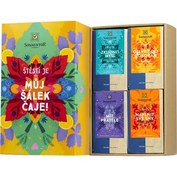 Horký nápoj Sonnentor Dárková kazeta čajová Štěstí je... BIO