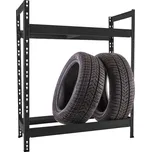 Regál na pneumatiky Trestles RR2-AU 1050x1100x350, nosnost 300 kg, 2 police, černý RR2-AU9-3511-2-9005