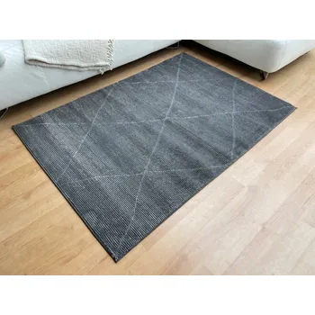 Koberec Kusový koberec Zurich 1903 dark grey - 80 x 150 cm
