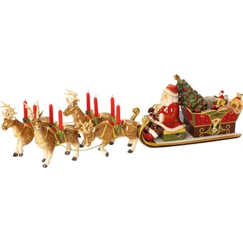 Vánoční dekorace Villeroy & Boch Christmas Toys Memory Santa na saních porcelán