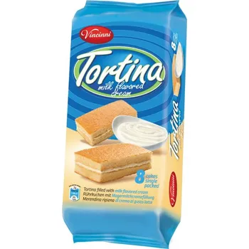 Cukrovinka Vincinni Tortina řez mléčná 200g