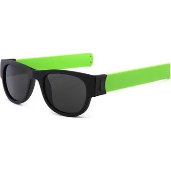Skládací brýle | sluneční brýle na kolo - zeleně polarizované,Plast