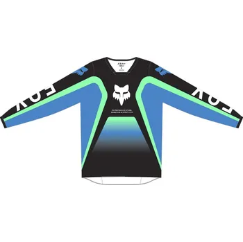 cyklistický dres FOX 180 Ballast Jersey - XL, Black/Blue MX24