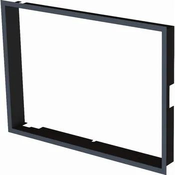 Krbová vložka BEF Home s.r.o. BEF Home Zazdívací rámeček 1x90° hloubka 80mm, černý, BeF Therm (V) 7