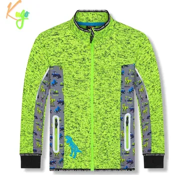 Chlapecká mikina Chlapecká outdoorová mikina - KUGO HM1980, signální Barva: Zelená, Velikost: 98