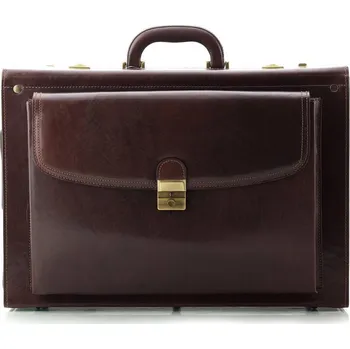 Pánská aktovka Kufr se spisovkou ADK Columbus v hnědý