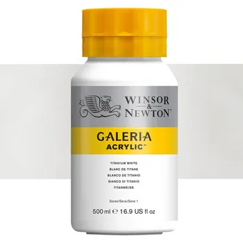 Vodová barva Akrylová barva Winsor & Newton 500ml - Titanium White