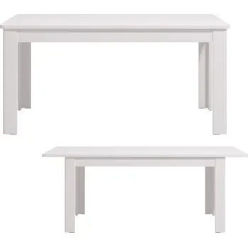 Jídelní stůl Rozkládací jídelní stůl Cordelia - bílá