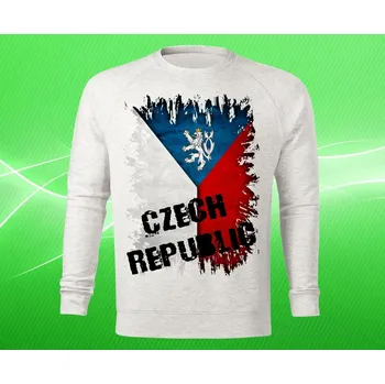 Pánská mikina mikina s vlajkou České Republiky