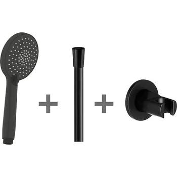 Jika MIO STYLE černá mat sprchový set s nástěnným držákem sprcha 100 mm