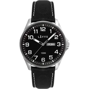 Módní doplněk Pánské hodinky LAVVU BERGEN Black LWM0145