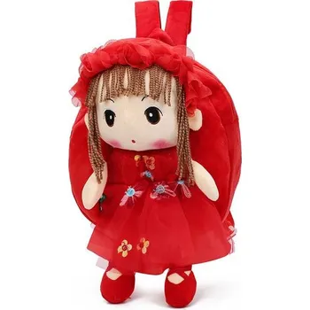 Dětský batoh Plyšový 3D batoh pro holčičky - Červená