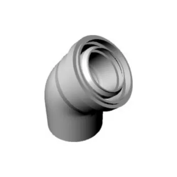 Kotel RIC koleno 60/100/45° PP-AL