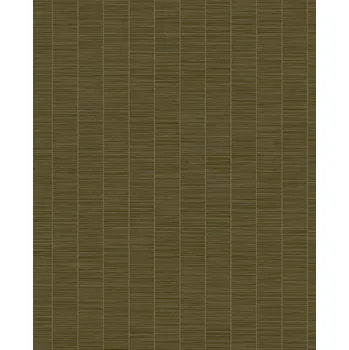 Tapeta Eijffinger Hnědo-zelená vliesová tapeta na zeď, imitace bambusu, 333432, Emerald, Eijffinger, velikost 0,7 x 10 m