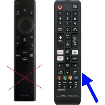 Samsung BN59-01386M náhradní dálkový ovladač tlačítkový malý