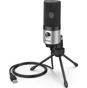 Mikrofon Profesionální nahrávací USB mikrofon - Stříbrný