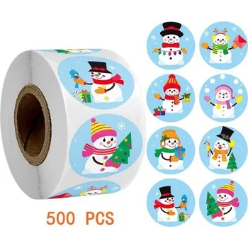 Vánoční dekorace Dekorační vánoční samolepky - CV13-500ks