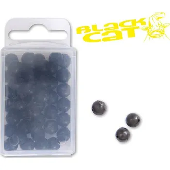 Plastová zarážka 8mm černá - Black Cat - 50ks