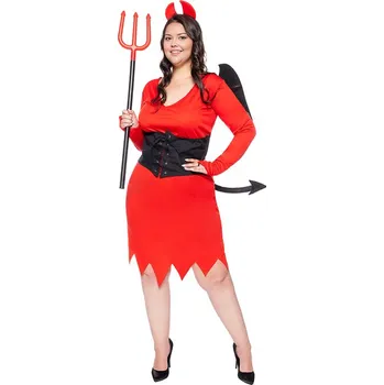 Karnevalový kostým Funiglobal - Plus size kostým Ďáblice pro ženy - XL