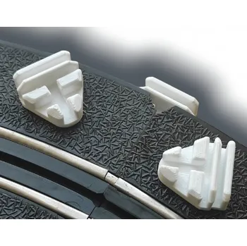 Příslušenství k autodráze 3D TISK Spojka S DRŽÁKEM MANTINELU pro ulomené rohy Ites autodráhy