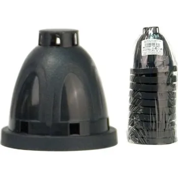 Smuteční dekorace Víčko plastové prům. 72mm 10ks na hřbitovní sklo