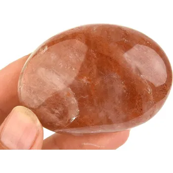 Přírodní kámen Hematit v křišťálu hladký kámen (Madagaskar) 77g