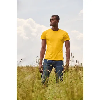 Chlapecké tričko Yellow Iconic Combed Cotton T-shirt Fruit of the Loom Fruit of the Loom oranžová 2467005
