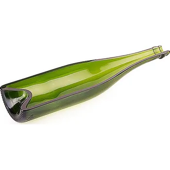 Skleněná nádoba ve tvaru poloviny láhve na servírování 300x85x40 mm | CONTACTO, 2736/300