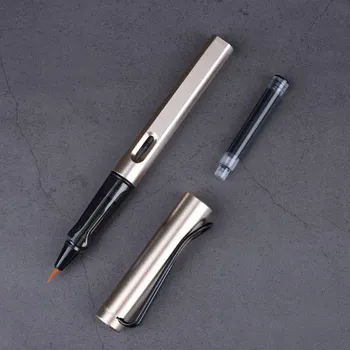 Elegantní pero na kaligrafii s měkkým štětcem - Zlatý