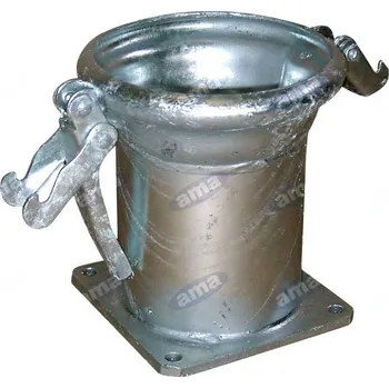 Kouřovod A.M.A. S.P.A. Čtyřhranná příruba s trubkou samice 120 mm